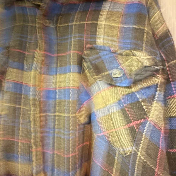 Coleman Black Blue Yellow Plaid Flannel Quilted Jacket - Picture 4 of 6